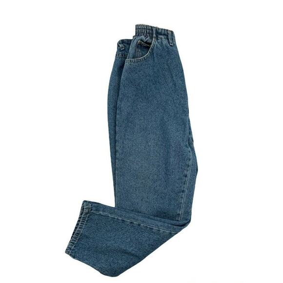 Vintage LEE Denim Jeans Womens Size 12P Tapered Leg High Rise Stonewash Blue - Picture 2 of 10